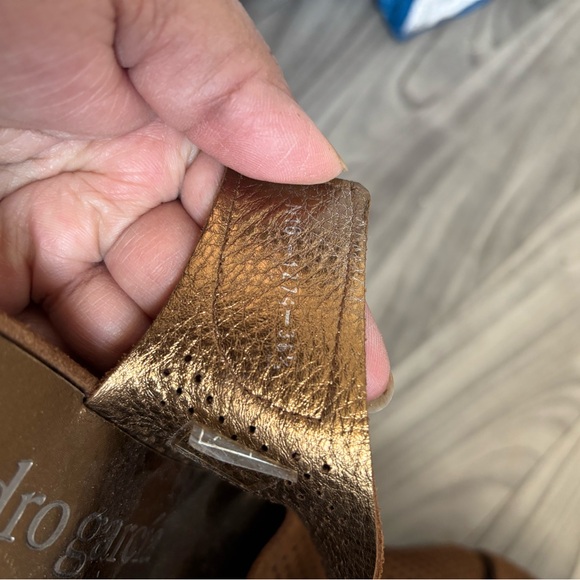 NWOB Pedro Garcia 6.5 Suede Women's Brown Wedges - Picture 5 of 6